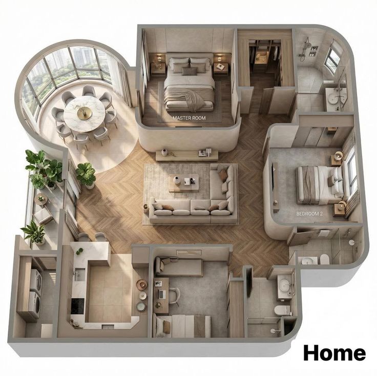 3D House Cutaway