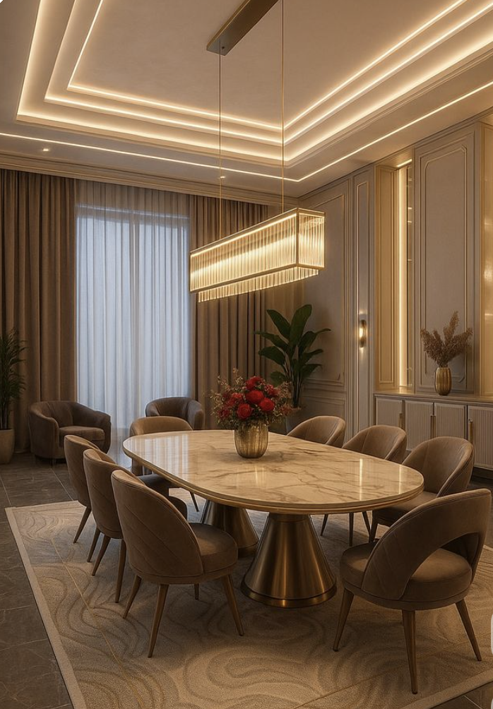 Statement Lighting Dining