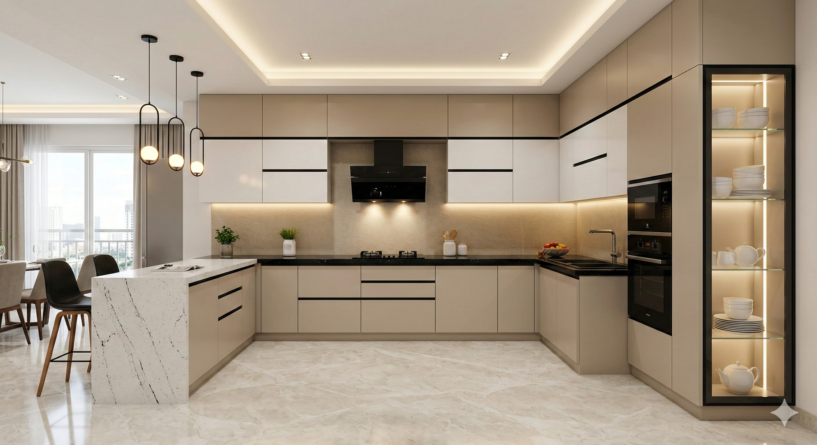 Modern Island Kitchen